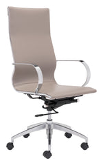 Glider High Back Office Chair Taupe