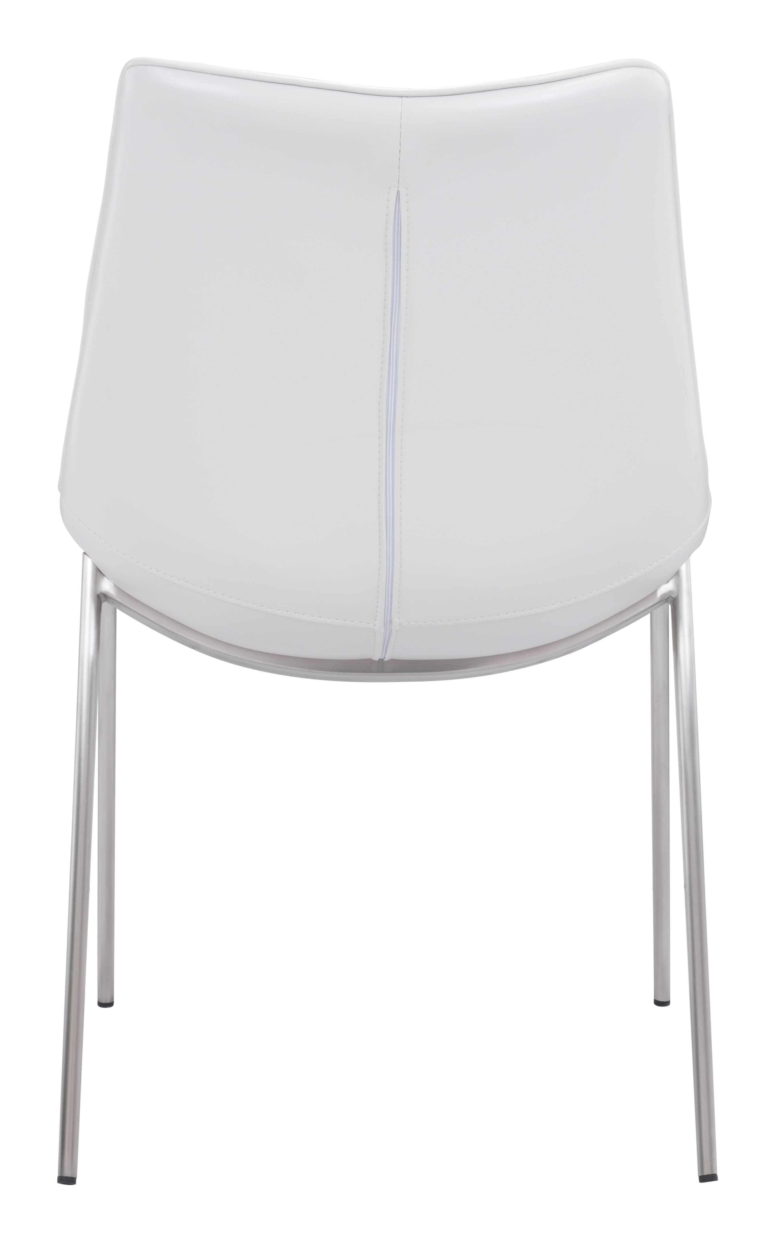 Magnus Dining Chair White & Silver