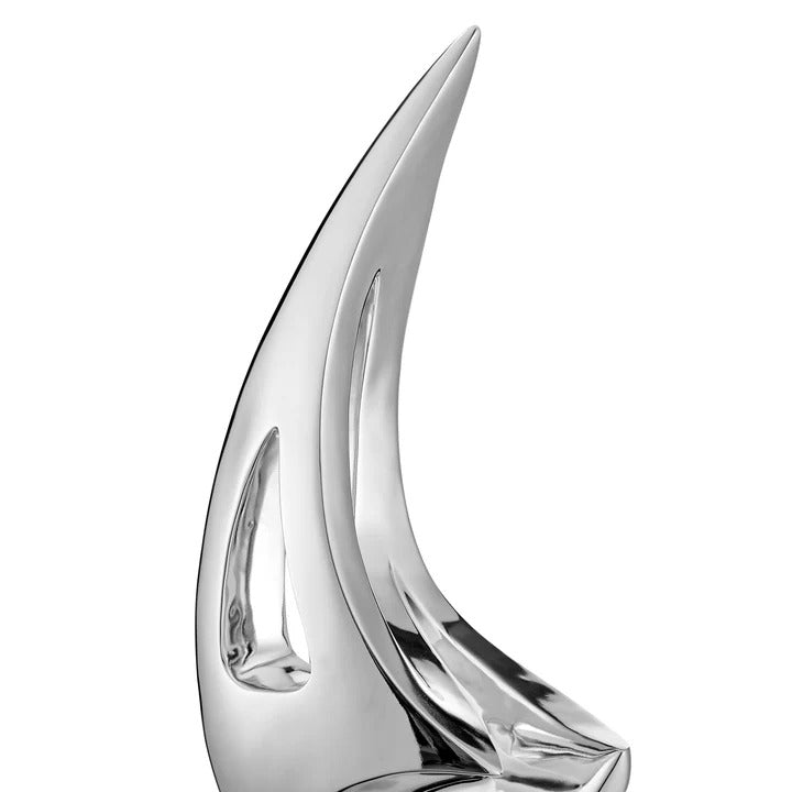 Small Chrome Sail Sculpture (Table Top)