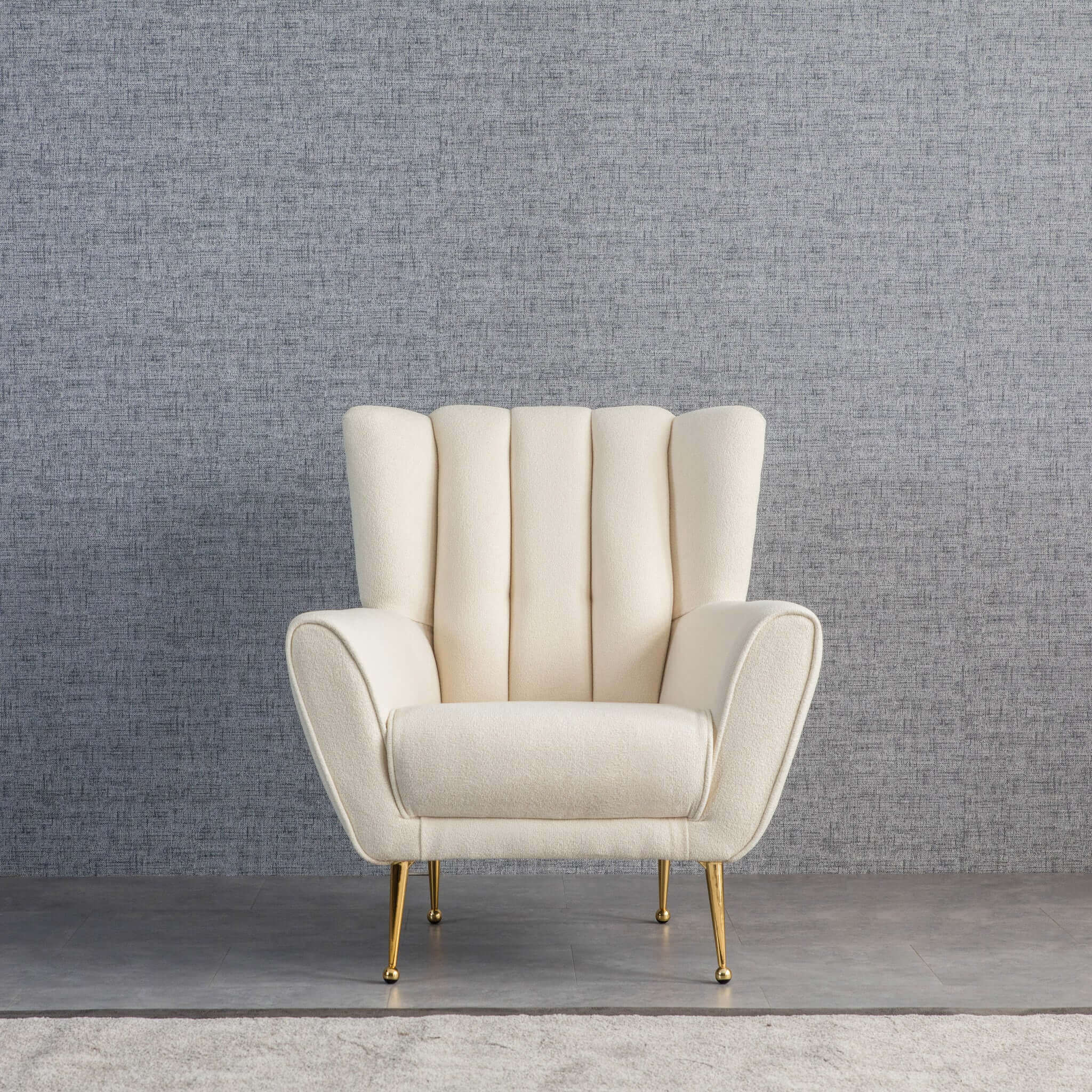 Gianna Tufted French Boucle Armchair