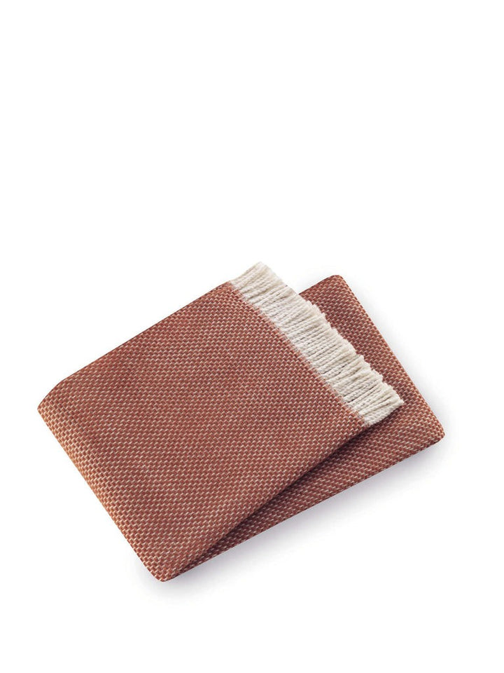 CottaWeave Woven Cotton Plush Throw Blanket – Rich Textured Comfort | Fringe Accent | Trufairs