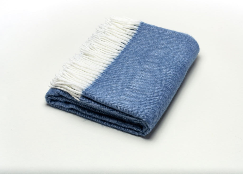 DenimWoven Herringbone Plush Throw Blanket – Soft Modern Comfort | Designer Accent | Trufairs