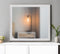 35" White Framed Dresser Mirror