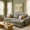 Premium Light Gray Faux Leather Sectional Sofa Bed - Modern L-Shaped Couch with Reversible Storage Chaise