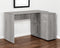 46" Gray Wood L Shape Computer Desk