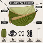 Camping Hammock with Mosquito Net – 1-2 Person, Nylon - 4