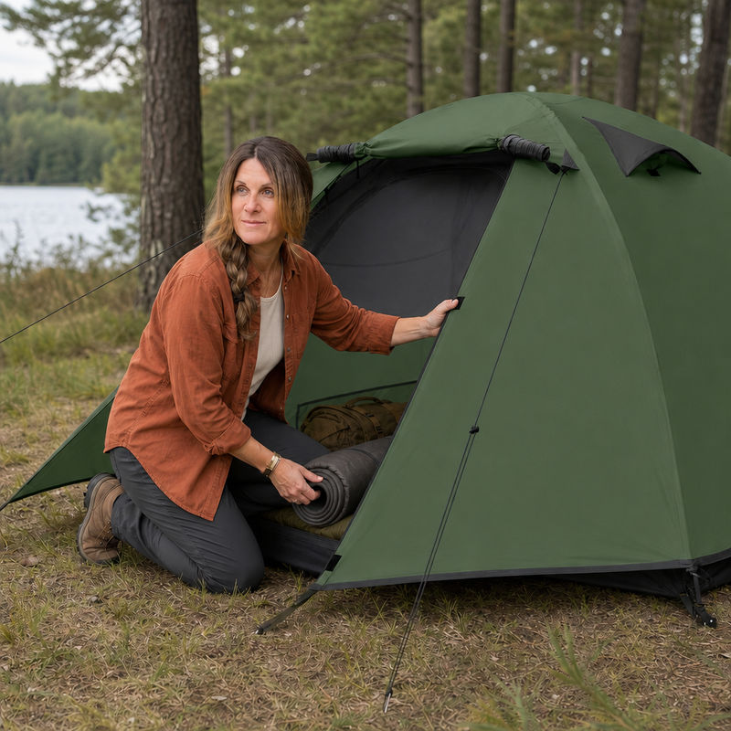 2-4 PERSON LIGHTWEIGHT BACKPACKING DOME CAMPING TENTS - 4