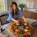 PUMPKIN WREATH FOR FRONT DOOR – FALL FARMHOUSE DÉCOR - 4