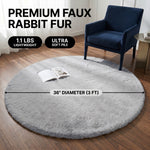 Faux Rabbit Fur Shaggy Rug – Ultra Soft Fluffy Machine Washable Area Rug for Bedroom, Living Room & Teen Room - 4