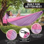 Portable Camping Hammock with Tree Straps – Lightweight Nylon Travel Hammock - 4