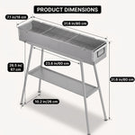 PORTABLE CHARCOAL HIBACHI GRILL – COMMERCIAL-QUALITY FOLDABLE BBQ GRILL FOR CAMPING, BACKYARD & OUTDOOR COOKING - 4