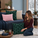 Christmas Pillow Covers 18x18 – Decorative Set of 2 - 4