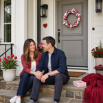 VALENTINE WREATHS FOR FRONT DOOR – HEART & BERRY FLORAL WREATH FOR VALENTINE’S DAY DÉCOR - 4