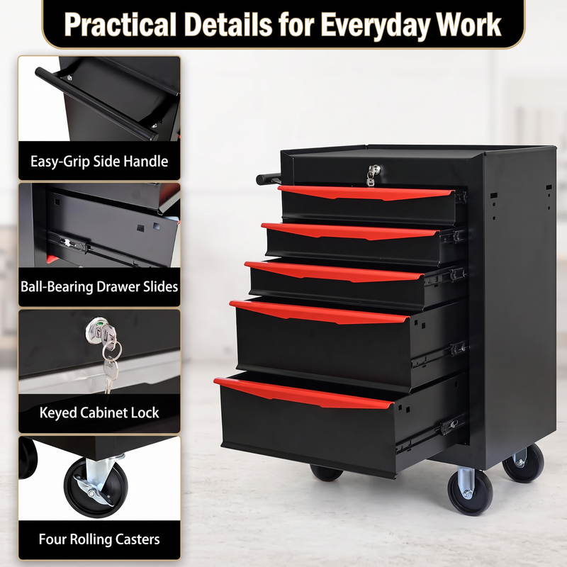 Portable Metal Tool Box Organizer – Compact & Large Options - 4