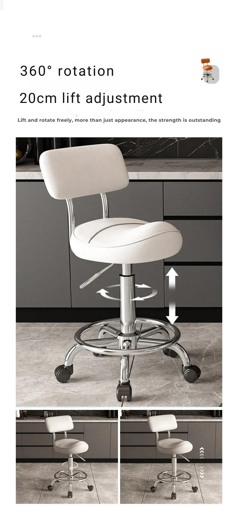 AOLIVIYA Kitchen Cooking Stool Lifting Chair Front desk checkout page Bar Chair Kitchen Barber Chair