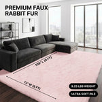 Faux Rabbit Fur Shaggy Rug – Ultra Soft Fluffy Machine Washable Area Rug for Bedroom, Living Room & Teen Room - 4