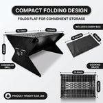 Portable Folding Charcoal Grill & Campfire Fire Pit - 4