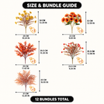 ARTIFICIAL FLOWERS FOR OUTDOORS – UV-RESISTANT FALL MIX - 4(1)