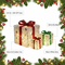 Set of 3 Christmas Lighted Gift Boxes Xmas Present Ornament 50 LED Christmas Box Decorations with Ribbon Bows IP44 Waterproof Battery Powered for Indoor Outdoor Decor