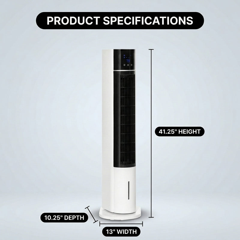 3-in-1 Evaporative Air Cooler Tower Fan with Remote Control - 4