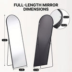 FULL LENGTH MIRROR – ARCHED STANDING & WALL-MOUNT DESIGN - 4