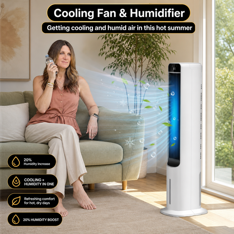 3-in-1 Evaporative Air Cooler Tower Fan with Remote Control - 4