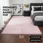 Faux Rabbit Fur Shaggy Rug – Ultra Soft Fluffy Machine Washable Area Rug for Bedroom, Living Room & Teen Room - 4