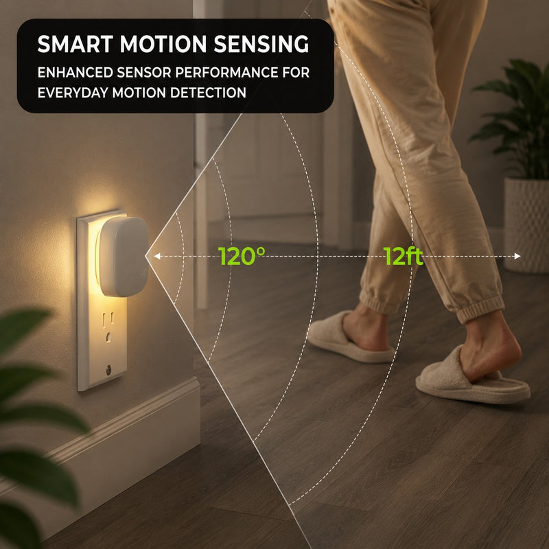 PLUG-IN NIGHT LIGHT – MOTION SENSOR, DUSK-TO-DAWN & DIMMING - 4
