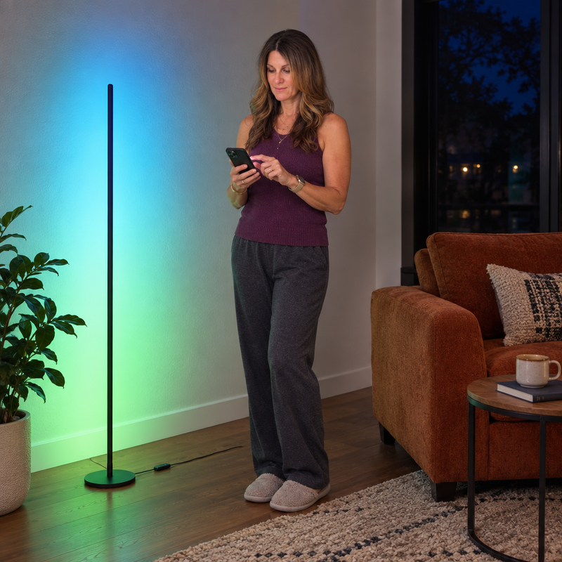 FLOOR LAMP – SMART RGBIC CORNER LAMP WITH MUSIC SYNC - 4