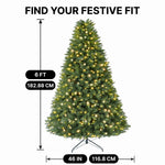 PRE LIT CHRISTMAS TREE – COLOR CHANGING LED LIGHTS WITH REMOTE CONTROL - 4