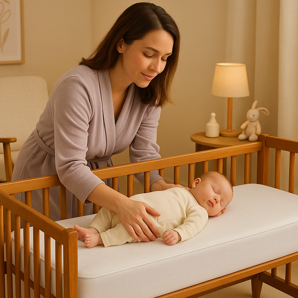 Premium Waterproof Bamboo Terry Crib Mattress Protector - Ultra-Soft 9" Deep Pocket Cover with Silent Protection