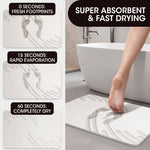 STONE BATH MAT – QUICK-DRY DIATOMACEOUS EARTH SHOWER MAT - 4
