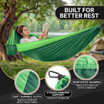 Portable Camping Hammock with Tree Straps – Lightweight Nylon Travel Hammock - 4
