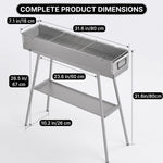 PORTABLE CHARCOAL HIBACHI GRILL – COMMERCIAL-QUALITY FOLDABLE BBQ GRILL FOR CAMPING, BACKYARD & OUTDOOR COOKING - 4