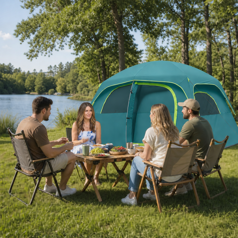 5–8 PERSON FAMILY DOME CAMPING TENT – WATERPROOF OUTDOOR TENT WITH RAINFLY & CARRY BAG - 4