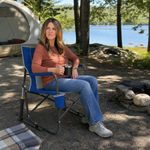 ROCKING CAMPING CHAIR – FOLD-FLAT CHAIR WITH CUP HOLDER - 4