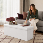 BENCH WITH STORAGE – FOLDING OTTOMAN WITH PADDED SEAT - 4