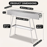 PORTABLE CHARCOAL HIBACHI GRILL – COMMERCIAL-QUALITY FOLDABLE BBQ GRILL FOR CAMPING, BACKYARD & OUTDOOR COOKING - 4