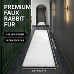 Faux Rabbit Fur Shaggy Rug – Ultra Soft Fluffy Machine Washable Area Rug for Bedroom, Living Room & Teen Room - 4