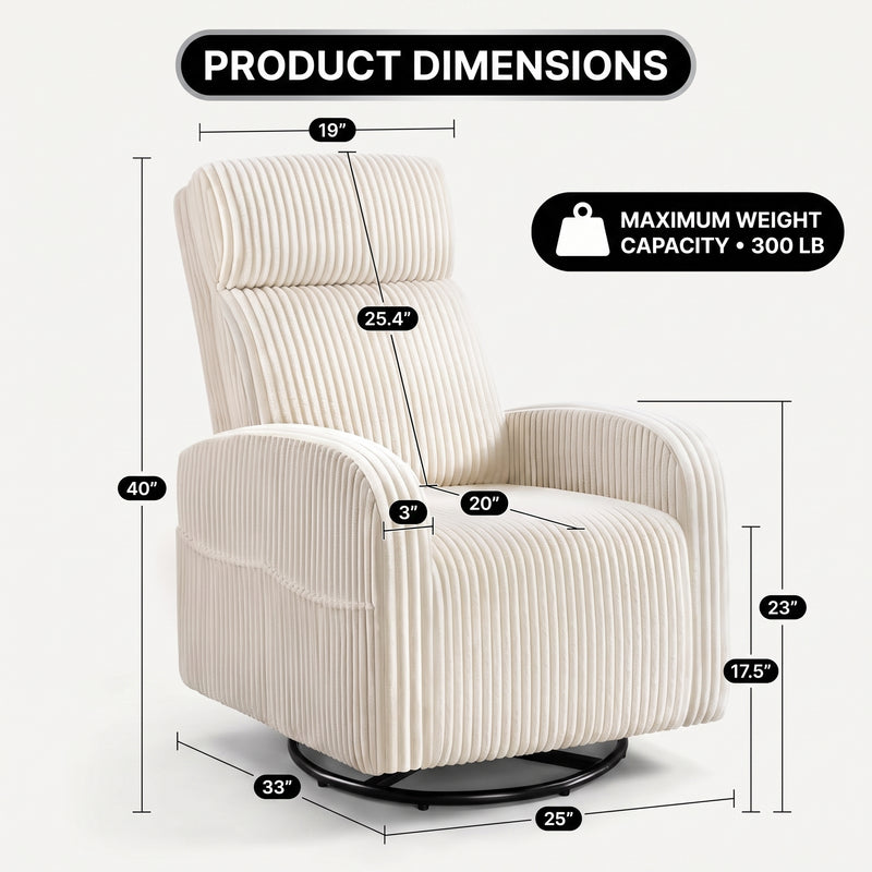 Swivel Accent Chair with Storage, 360 Degree Velvet Small Accent Chair, No Assembly Comfy Bedroom Chair for Living Room, Reading, Dressing Room - 4