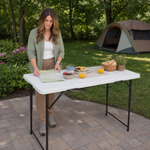 4 ft Adjustable Folding Camping Table - 4