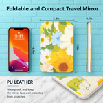 Portable LED Makeup Mirror – Rechargeable, Adjustable Brightness, Compact & Travel-Friendly - 4