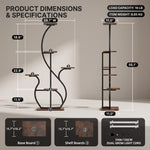 PLANT STAND WITH GROW LIGHTS – MULTI-TIER INDOOR SHELF - 4