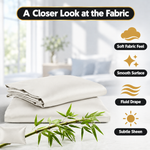 100% Viscose from Bamboo Pillowcases with Zipper, Set of 2 - 4