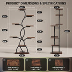 PLANT STAND WITH GROW LIGHTS – MULTI-TIER INDOOR SHELF - 4