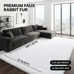 Faux Rabbit Fur Shaggy Rug – Ultra Soft Fluffy Machine Washable Area Rug for Bedroom, Living Room & Teen Room - 4