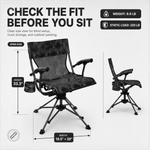Portable Adjustable Hunting Chair with Swivel & Heated - 4
