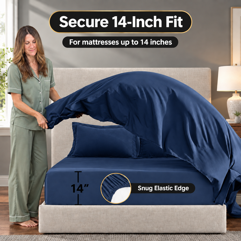 BEDDING SETS – 7-PIECE COMFORTER SET WITH SHEETS - 4