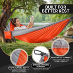 Portable Camping Hammock with Tree Straps – Lightweight Nylon Travel Hammock - 4