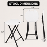 Foldable Table & Step Stool – Heavy-Duty, Portable, Adjustable Height, Indoor/Outdoor Use - 4